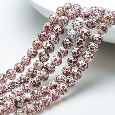 45 kom 8 mm staklene labave razmaknice šarm perle uzorak za izradu nakita kristalne okrugle kamene perle DIY ogrlica narukvica veleprodaja