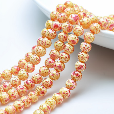 45 kom 8 mm staklene labave razmaknice šarm perle uzorak za izradu nakita kristalne okrugle kamene perle DIY ogrlica narukvica veleprodaja