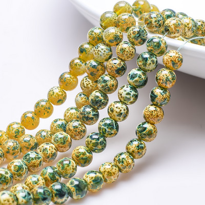 45 kom 8 mm staklene labave razmaknice šarm perle uzorak za izradu nakita kristalne okrugle kamene perle DIY ogrlica narukvica veleprodaja