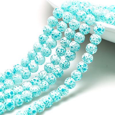 45 kom 8 mm staklene labave razmaknice šarm perle uzorak za izradu nakita kristalne okrugle kamene perle DIY ogrlica narukvica veleprodaja