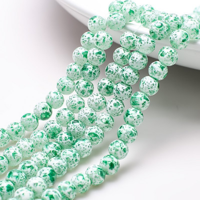 45 kom 8 mm staklene labave razmaknice šarm perle uzorak za izradu nakita kristalne okrugle kamene perle DIY ogrlica narukvica veleprodaja