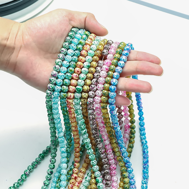 45 kom 8 mm staklene labave razmaknice šarm perle uzorak za izradu nakita kristalne okrugle kamene perle DIY ogrlica narukvica veleprodaja