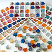 20 komada nakita Diy Izrada kristalnih dodataka Flatback Okrugle perle 14 mm Fasetirane staklene labave perle Jeftine perle Veleprodaja na veliko