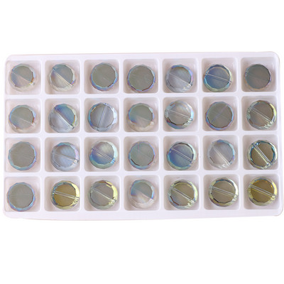 20 komada nakita Diy Izrada kristalnih dodataka Flatback Okrugle perle 14 mm Fasetirane staklene labave perle Jeftine perle Veleprodaja na veliko