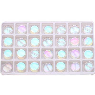 20 komada nakita Diy Izrada kristalnih dodataka Flatback Okrugle perle 14 mm Fasetirane staklene labave perle Jeftine perle Veleprodaja na veliko