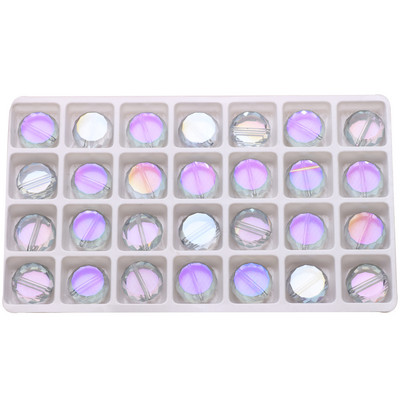 20 komada nakita Diy Izrada kristalnih dodataka Flatback Okrugle perle 14 mm Fasetirane staklene labave perle Jeftine perle Veleprodaja na veliko