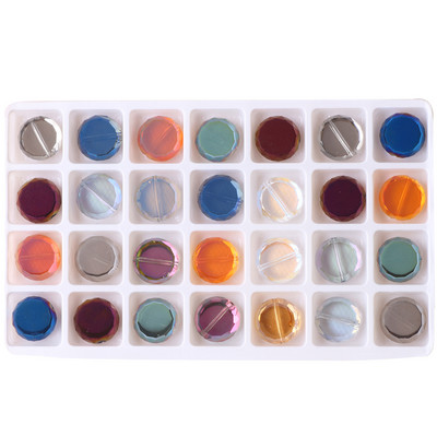 20 komada nakita Diy Izrada kristalnih dodataka Flatback Okrugle perle 14 mm Fasetirane staklene labave perle Jeftine perle Veleprodaja na veliko