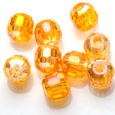 Mărgele cu găuri mari, 10/12 MM, sticlă de cristal, formă rotundă, piatră naturală, mărgele, accesorii pentru bijuterii, pentru a face brățări, colier, acut