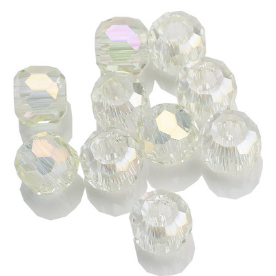 Mărgele cu găuri mari, 10/12 MM, sticlă de cristal, formă rotundă, piatră naturală, mărgele, accesorii pentru bijuterii, pentru a face brățări, colier, acut