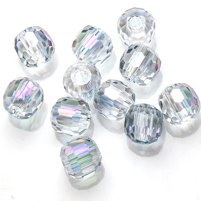 Mărgele cu găuri mari, 10/12 MM, sticlă de cristal, formă rotundă, piatră naturală, mărgele, accesorii pentru bijuterii, pentru a face brățări, colier, acut