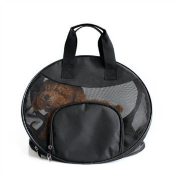 Преносима дишаща мрежеста външна чанта от оксфордски плат, котка, куче, ръчна чанта за домашни любимци, мека изходяща сгъваема чанта за малки домашни любимци
