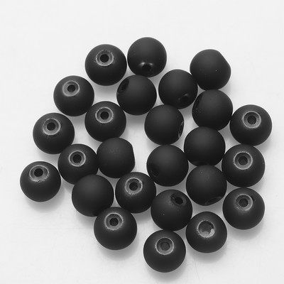 45 kom/lot 8 mm kristalne narukvice rukotvorine staklene mat okrugle labave razmaknice perle za DIY izradu naušnica ogrlica nakit pribor