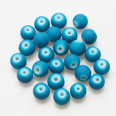 45 kom/lot 8 mm kristalne narukvice rukotvorine staklene mat okrugle labave razmaknice perle za DIY izradu naušnica ogrlica nakit pribor