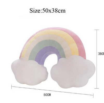 Punjena posteljina u obliku zvijezde u obliku oblaka za djevojčice, jastuk za stolicu, naslon za leđa, potpora za struk, jastuci za struk, uređenje doma za dječju sobu