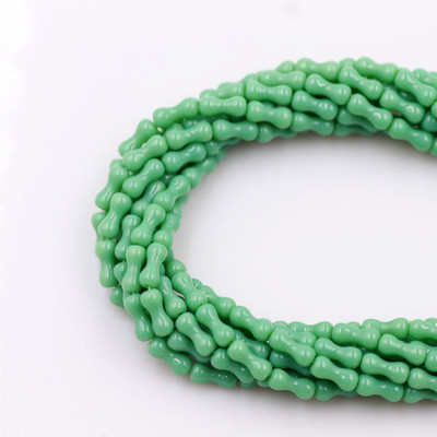 65db/tétel 3x8mm-es sima üveg távtartó cső gyöngyök csont alakú bűbájok ékszer készítő anyag barkács kézműves gyöngy gyöngyök díszítéshez