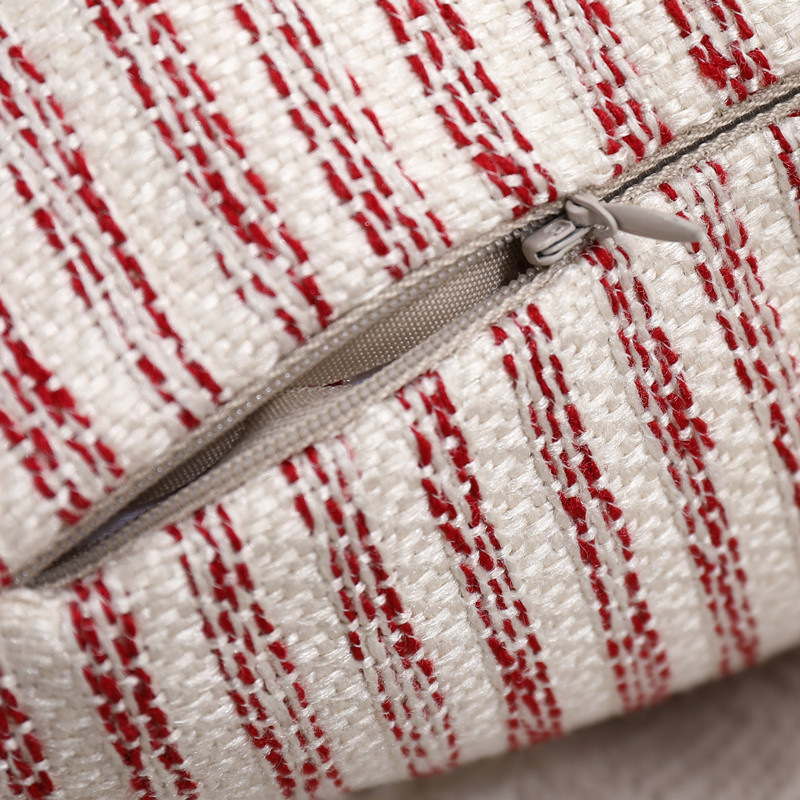 Homaxy Jednostavna luksuzna prugasta jastučnica Ukrasna jastučnica za kauč na razvlačenje Modna udobna lanena jastučnica Estetska