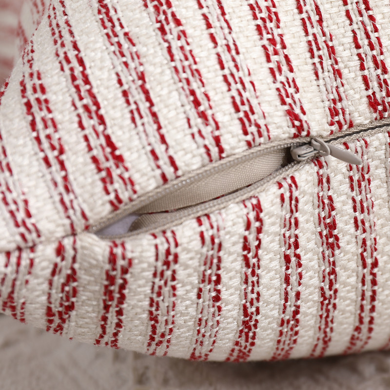 Homaxy Jednostavna luksuzna prugasta jastučnica Ukrasna jastučnica za kauč na razvlačenje Modna udobna lanena jastučnica Estetska