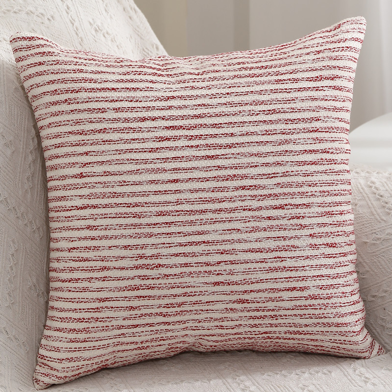 Homaxy Jednostavna luksuzna prugasta jastučnica Ukrasna jastučnica za kauč na razvlačenje Modna udobna lanena jastučnica Estetska