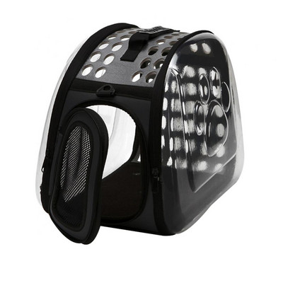 Hordozható, összehajtható átlátszó kisállat kutyák macskák kézitáska hordtáska vállon