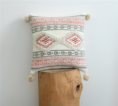 Geltona žalia pomponinė pagalvės užvalkalas Namų dekoravimas siuvinėjimas pagalvėlės užvalkalas 45x45cm/30x50cm sofos pagalvės užvalkalas pagalvės užvalkalas