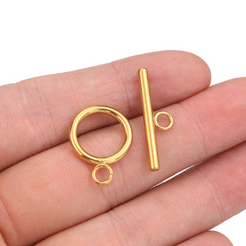 5 σετ από ανοξείδωτο ατσάλι OT κουμπώματα χρυσές συνδέσεις για DIY βραχιόλι κολιέ κοσμήματα Ευρήματα Κατασκευή προμηθειών Αξεσουάρ