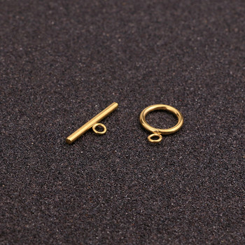 5 комплекта OT закопчалки от неръждаема стомана Златни конектори за Направи си сам Гривна Колие Находки за бижута Консумативи за производство Аксесоари
