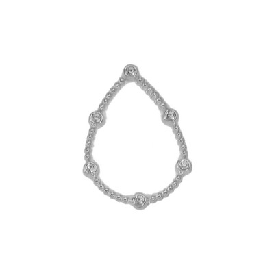 4 kom od nehrđajućeg čelika Heart Star Okrugli šuplji cirkonski privjesci Privjesci Konektori za izradu pribora za DIY naušnice