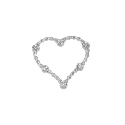 4 kom od nehrđajućeg čelika Heart Star Okrugli šuplji cirkonski privjesci Privjesci Konektori za izradu pribora za DIY naušnice