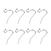 Aiovlo 100 kom./lot francuske kukice za uši, žica za bubrežne naušnice, žica za uši, 20 mm, 361 nehrđajući čelik za izradu nakita, DIY kopča