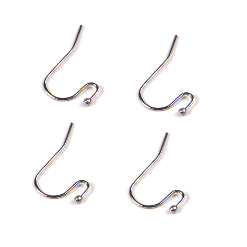 Aiovlo 100 kom./lot francuske kukice za uši, žica za bubrežne naušnice, žica za uši, 20 mm, 361 nehrđajući čelik za izradu nakita, DIY kopča