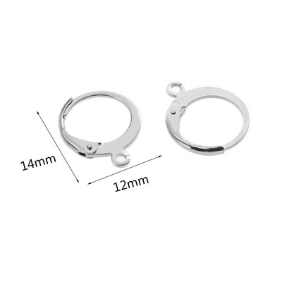 Aiovlo 20 kom/lot Zlatna francuska poluga za stražnju ušnu žicu Obruč s otvorenom petljom Leverback kukice za naušnice za DIY izradu naušnica