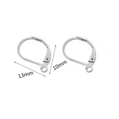 Aiovlo 20 kom/lot Zlatna francuska poluga za stražnju ušnu žicu Obruč s otvorenom petljom Leverback kukice za naušnice za DIY izradu naušnica