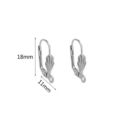 Aiovlo 20 kom/lot Zlatna francuska poluga za stražnju ušnu žicu Obruč s otvorenom petljom Leverback kukice za naušnice za DIY izradu naušnica