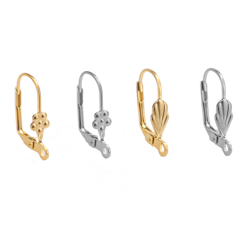 Aiovlo 20 kom/lot Zlatna francuska poluga za stražnju ušnu žicu Obruč s otvorenom petljom Leverback kukice za naušnice za DIY izradu naušnica