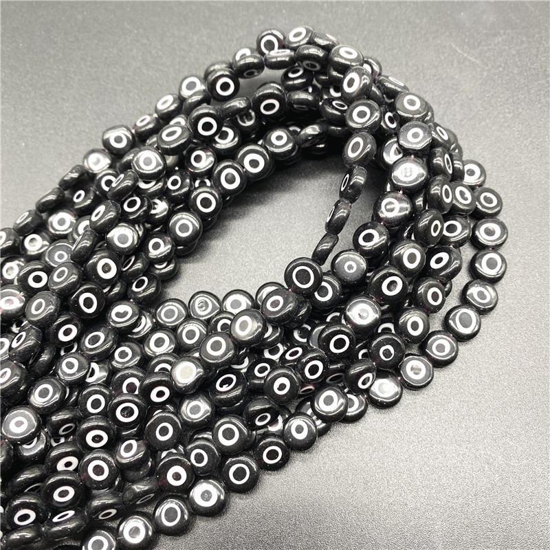 6 mm 8 mm 10 mm staklene perle ovalnog oblika Evil Eye Spacer perle za izradu nakita DIY privjesci Narukvica Ogrlica Dodaci