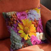 Jastučnica sa jarko crvenim cvijetom Kućni modni ukras Jastučnica za jastučiće Super meka kratka plišana jastučnica Fundas de colchón