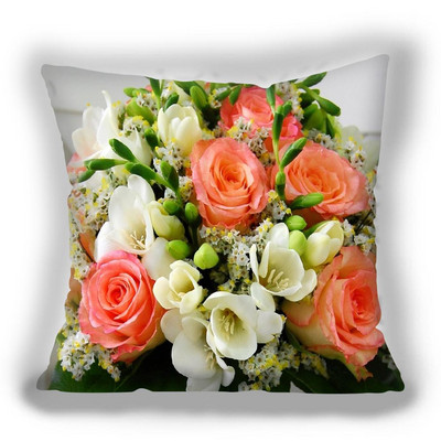 Jastučnica sa jarko crvenim cvijetom Kućni modni ukras Jastučnica za jastučiće Super meka kratka plišana jastučnica Fundas de colchón