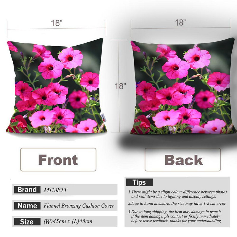 Jastučnica sa jarko crvenim cvijetom Kućni modni ukras Jastučnica za jastučiće Super meka kratka plišana jastučnica Fundas de colchón