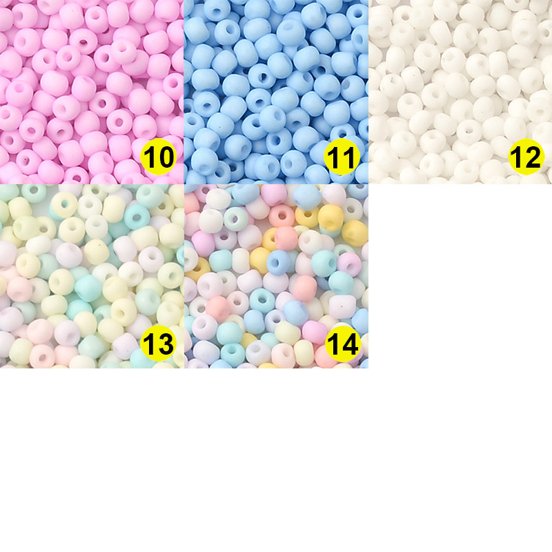Uniforma 11/0 8/0 Mat Macaroon Boja staklenih perli Okrugli odstojnik 2 mm 3 mm perle za izradu nakita DIY pribor Veleprodaja