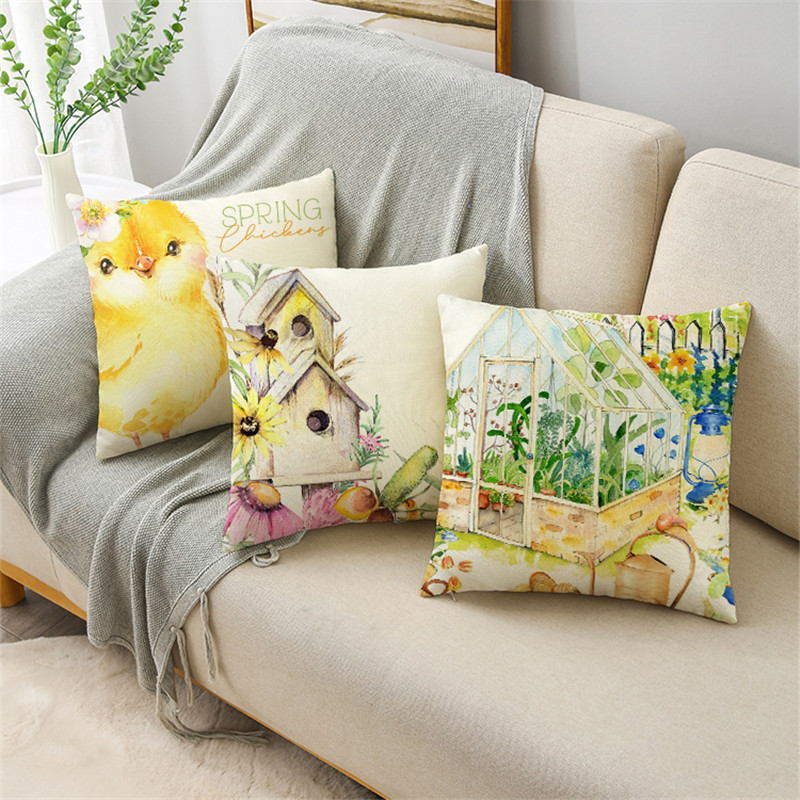 MRL Proljetna serija Jastučnica Slatke životinje Cvijeće Kauč Spavaća soba Noćni prozor Erker Kućna Topla dekoracija Jastučnica 40/45/50 cm