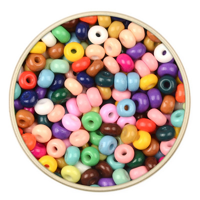 Egységes 4mm-es 6/0 Charms cseh üvegmaggyöngyök ékszerkészítéshez barkácsolás kézzel készített karkötő fülbevaló gyűrű kellékek Kralen