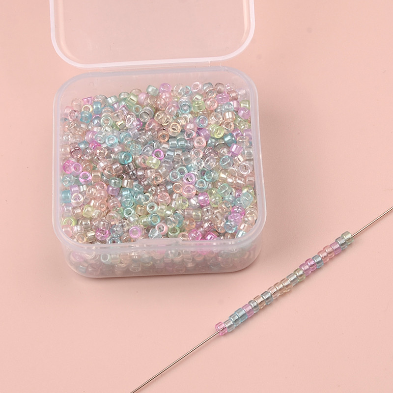 2,2x1,2 mm prozirne staklene perle iz japanske cijevi 10/0 Uniformne perle za izradu nakita Ručno izrađene DIY narukvice Dodaci Kralen