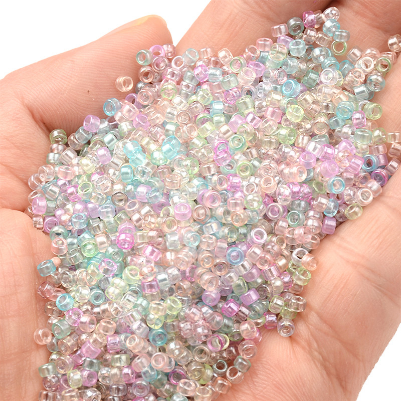 2,2x1,2 mm prozirne staklene perle iz japanske cijevi 10/0 Uniformne perle za izradu nakita Ručno izrađene DIY narukvice Dodaci Kralen