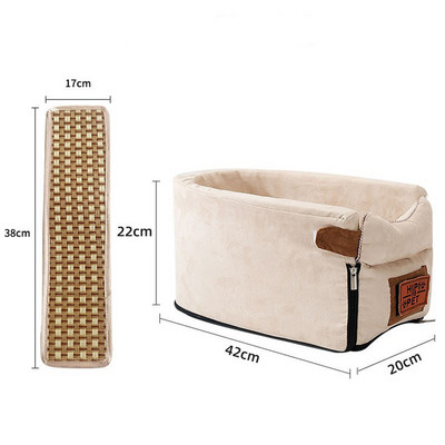 Prijenosna torba za nošenje mačaka Autosjedalica Krevet za mačke za kućne ljubimce Centralna kontrola Neklizajuća Univerzalna kutija za naslon za ruke u vozilu Sjedalo za nošenje za mačke za kućne ljubimce