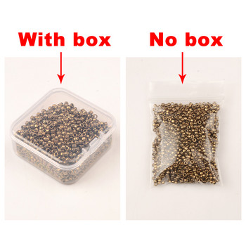 20g With Box or No Box 2,2x1,2mm Ασημένια επένδυση γυάλινες χάντρες 10/0 Uniform Tube Seed Beads for Jewelry Making DIY Accessories