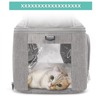 Чанта за котка Дишаща чанта за котки Пътуване на открито Преносима сгъваема транспортна чанта за носене Pet Carrier за котки Стоки за домашни любимци