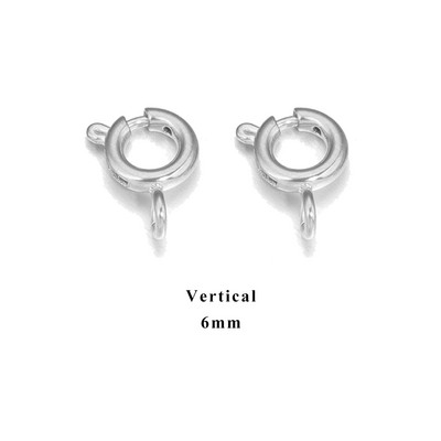 10 komada PVD presvučeno nehrđajućim čelikom 18K zlatom 5 mm 6 mm Claw Opruga Kopče Konektori Kuke DIY pribor za izradu nakita Veleprodaja