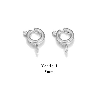 10 komada PVD presvučeno nehrđajućim čelikom 18K zlatom 5 mm 6 mm Claw Opruga Kopče Konektori Kuke DIY pribor za izradu nakita Veleprodaja