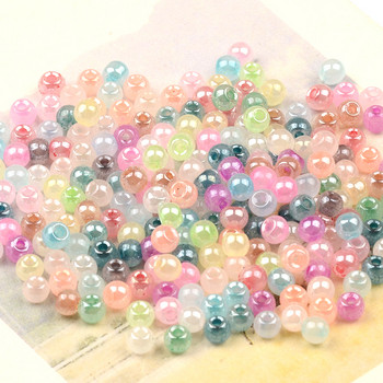 Ομοιόμορφες 4 χιλιοστά Pearl Glass Beads 6/0 Round Spacer Beads for Jewelry Making DIY Hands for Women Orders My Jewelry Beads Kralen