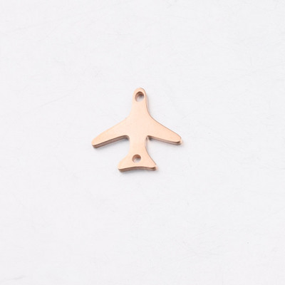 Aiovlo 5 kom/lot Dvostruka rupa od nehrđajućeg čelika Narukvica za spajanje zrakoplova DIY nalazi Komponente Metalne naušnice za izradu nakita